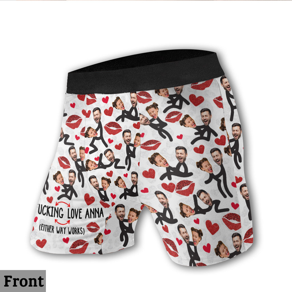 My Favorite Thing To Do - Personalized Couple Men’s Boxer Briefs