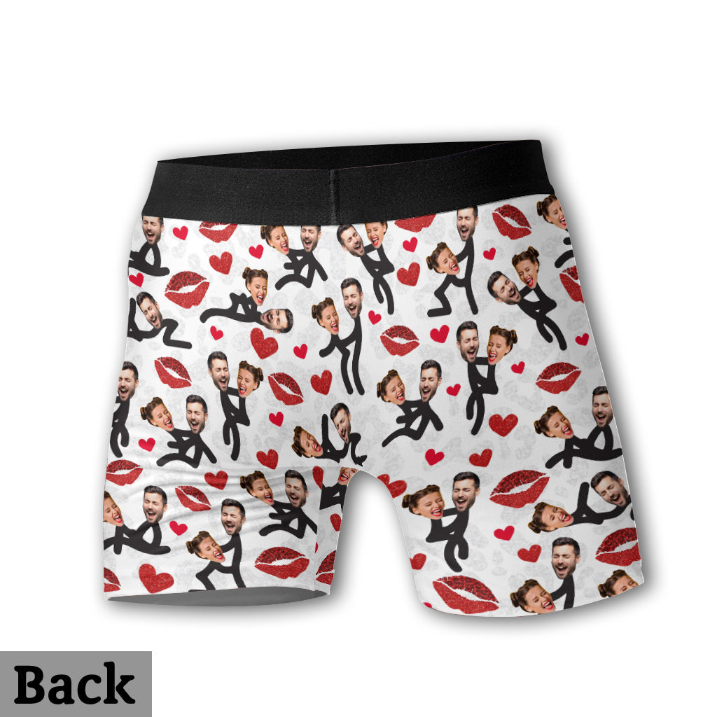 My Favorite Thing To Do - Personalized Couple Men’s Boxer Briefs