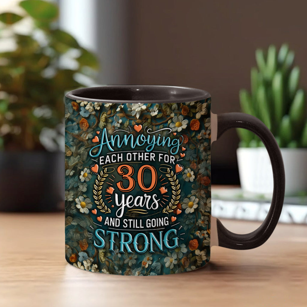 Annoying Each Other For Years & Still Going Strong - Personalized Couple Accent Mug