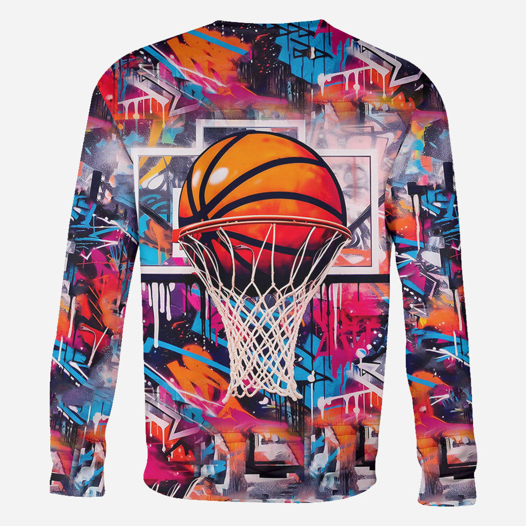 T-shirt personnalisé avec un design de basketball stylé - T-shirt intégral basketball