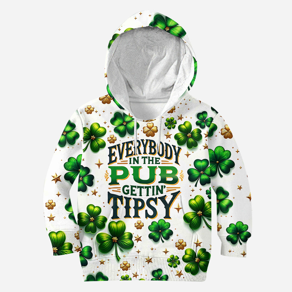 Alle im Pub werden angetrunken – St. Patrick's Day All-Over-Shirt