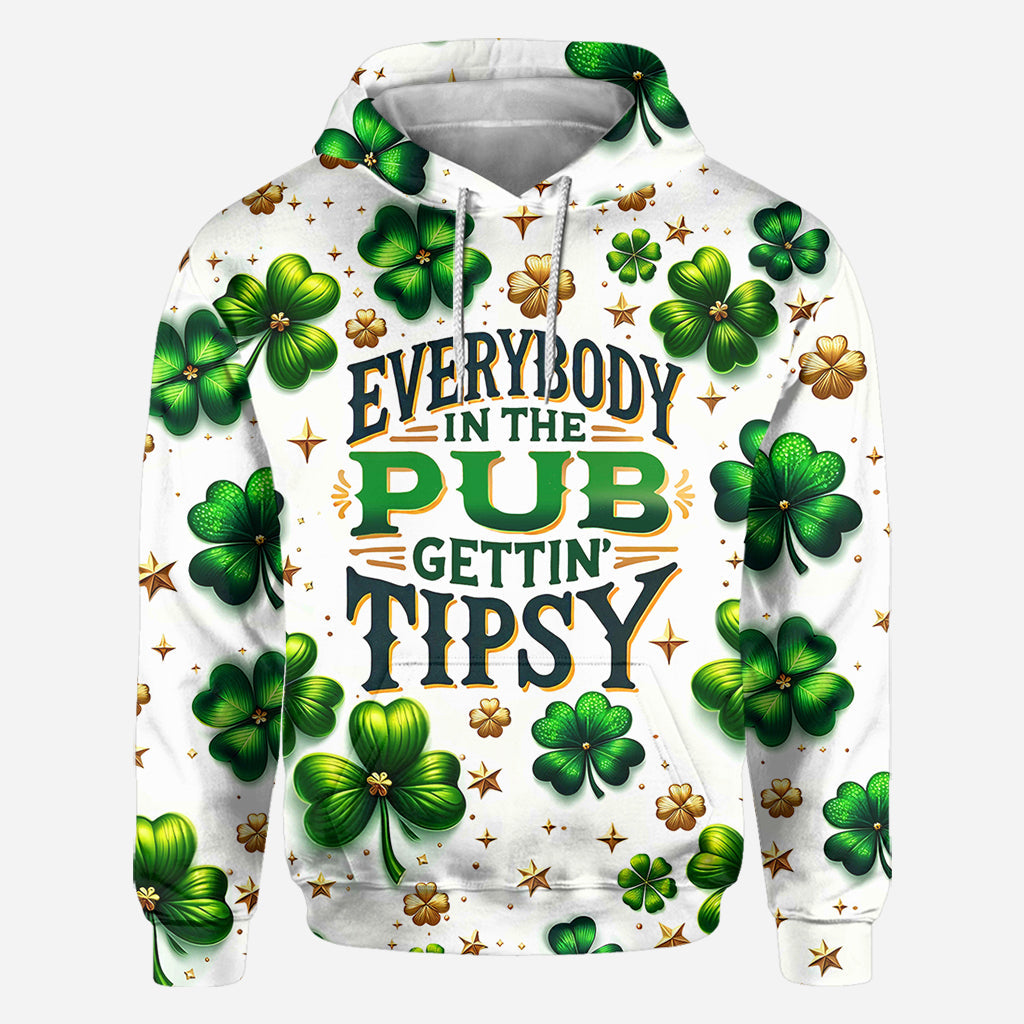 Alle im Pub werden angetrunken – St. Patrick's Day All-Over-Shirt
