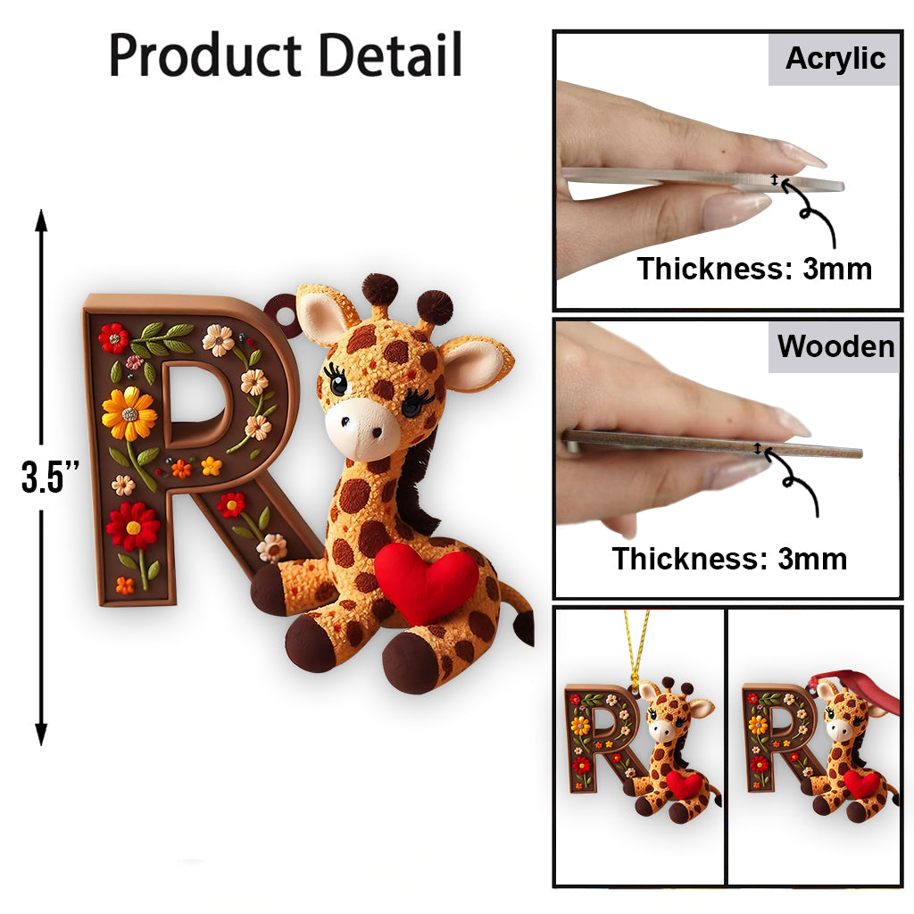 Niedliche Giraffe – personalisierter Kinderschmuck