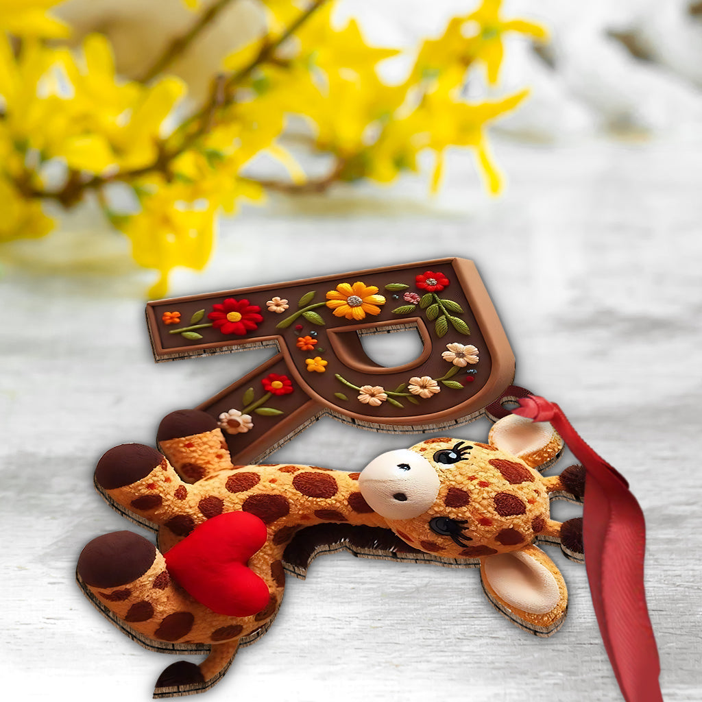 Niedliche Giraffe – personalisierter Kinderschmuck