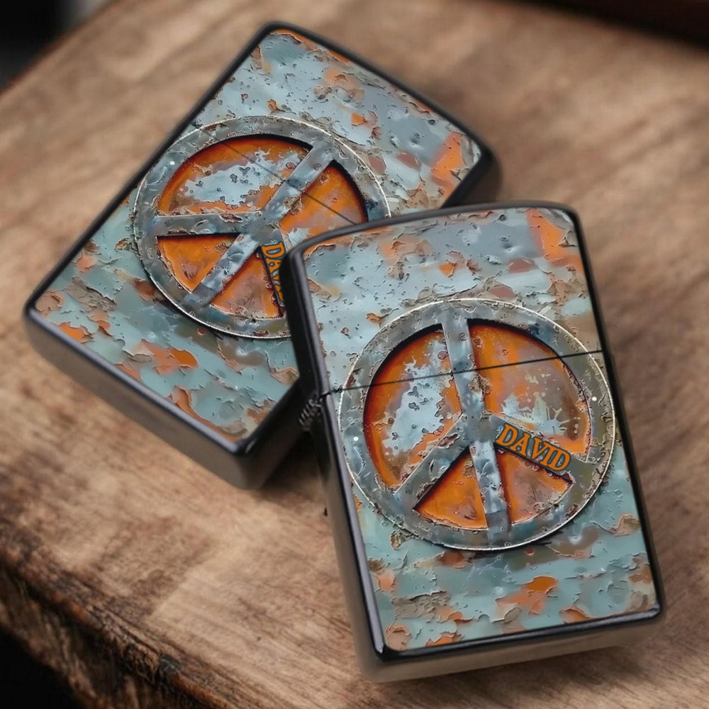 Vintage Hippie Soul – Personalisiertes Hippie-Feuerzeug