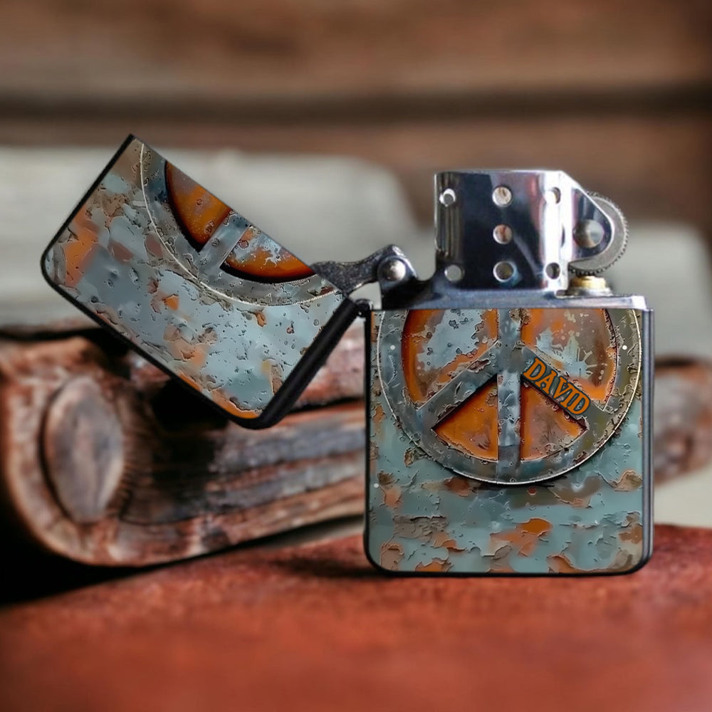 Vintage Hippie Soul – Personalisiertes Hippie-Feuerzeug