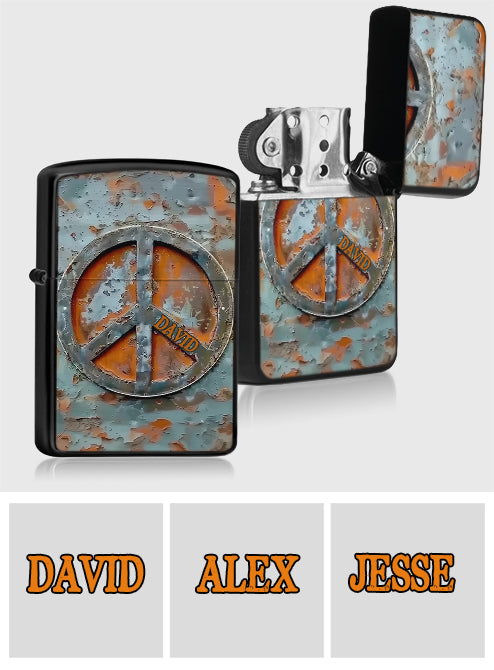 Vintage Hippie Soul – Personalisiertes Hippie-Feuerzeug