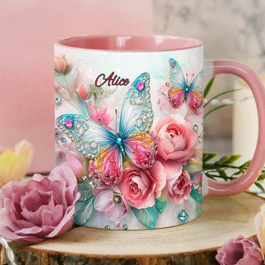 Mug personnalisé « J’adore les papillons »