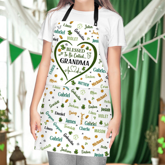 Blessed To Be Called Grandma Nana - Personalized Grandma Apron