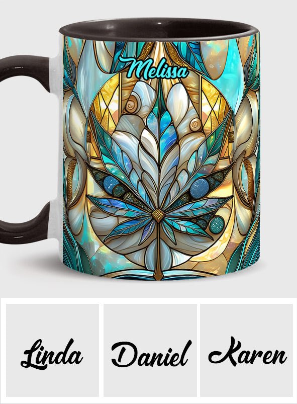 Mug personnalisé « Feuille magnifique » avec motif cannabis
