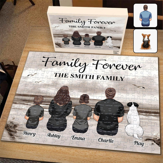 Famille pour toujours Familia Por Siempre - Puzzle familial personnalisé