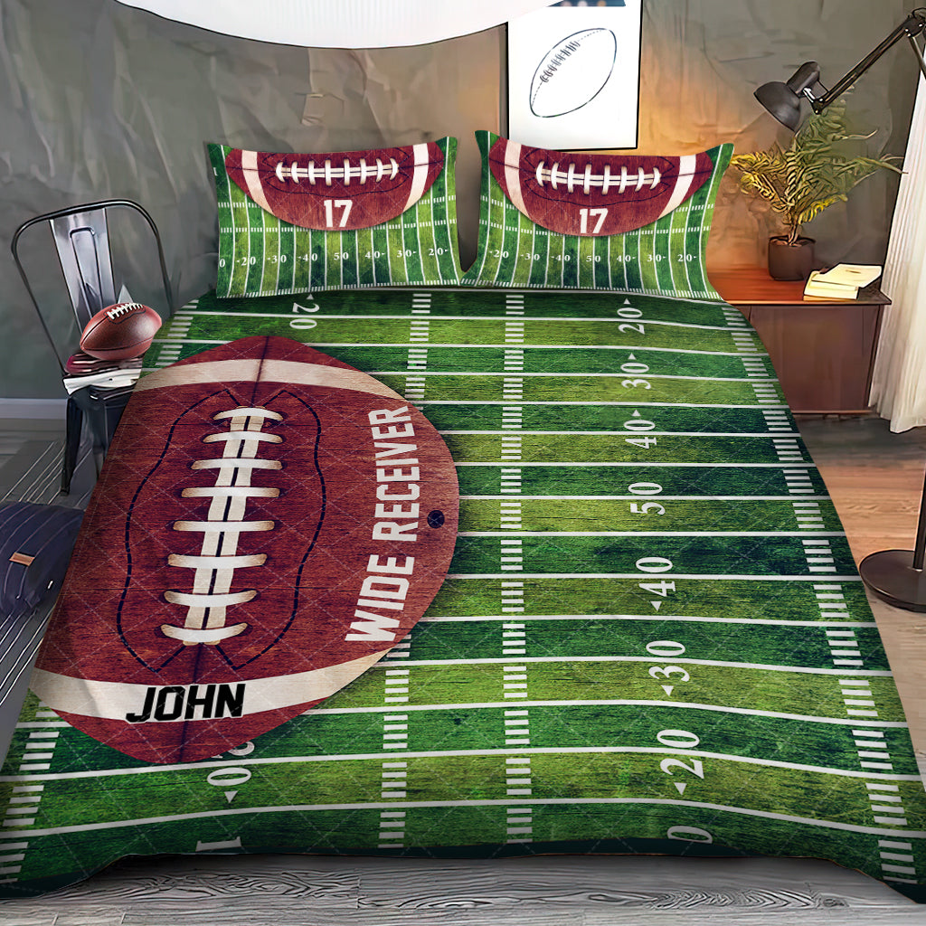 Touchdown - Ensemble de courtepointe personnalisé sur le thème du football