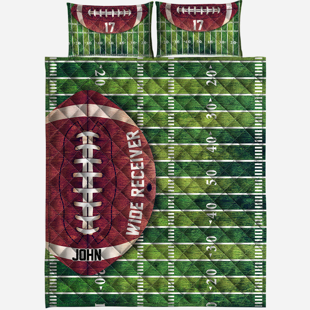 Touchdown - Ensemble de courtepointe personnalisé sur le thème du football