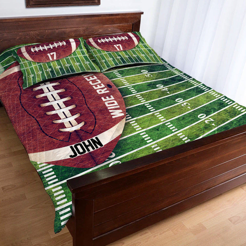 Touchdown - Ensemble de courtepointe personnalisé sur le thème du football