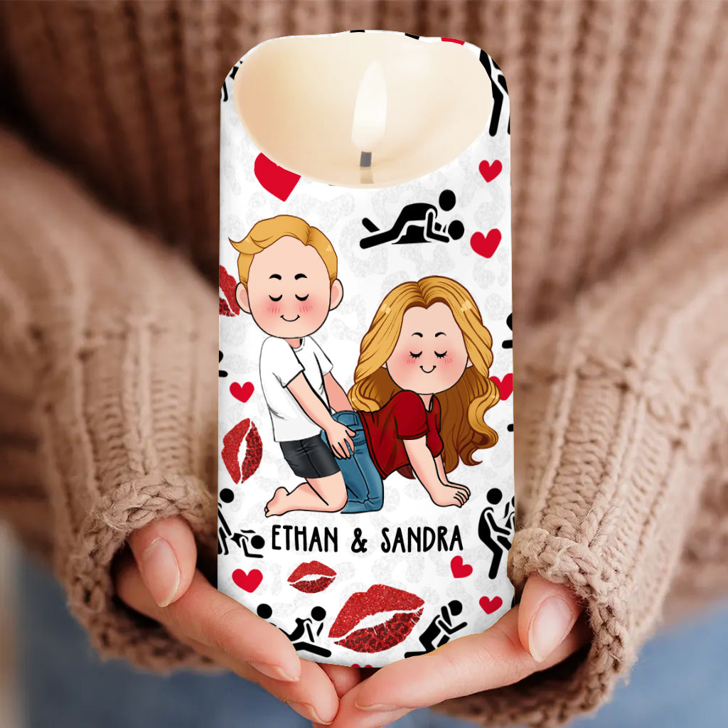 I Love You - Personalized Couple Flameless Candle