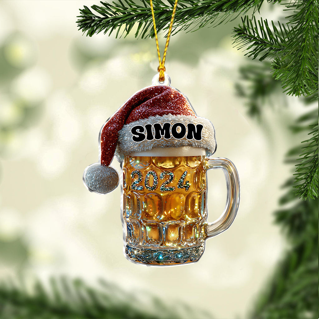 Joyeux Beermas - Ornement de bière personnalisé