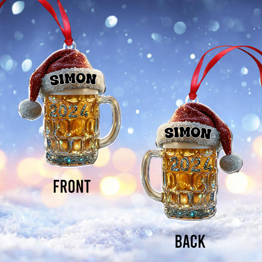 Joyeux Beermas - Ornement de bière personnalisé