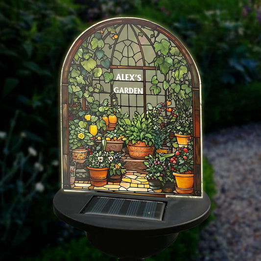 Glass House - Personalized Gardening Garden Solar Light