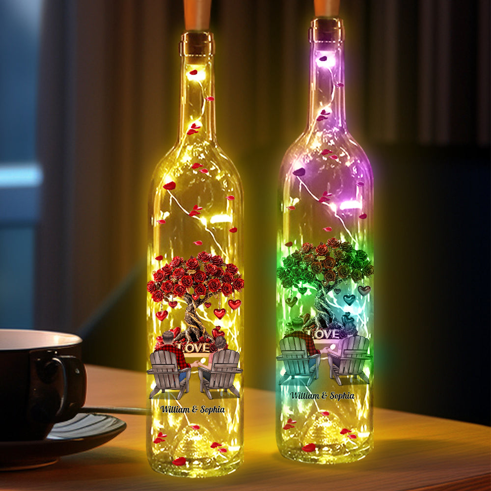 Tree of Love - Personalized Couple Wine Bottle Lamp