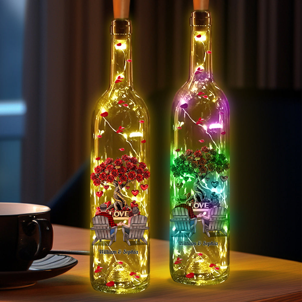 Tree of Love - Personalized Couple Wine Bottle Lamp
