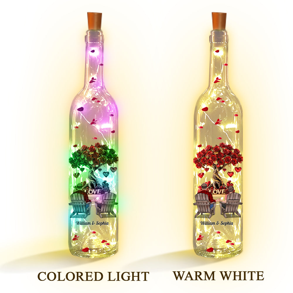 Tree of Love - Personalized Couple Wine Bottle Lamp