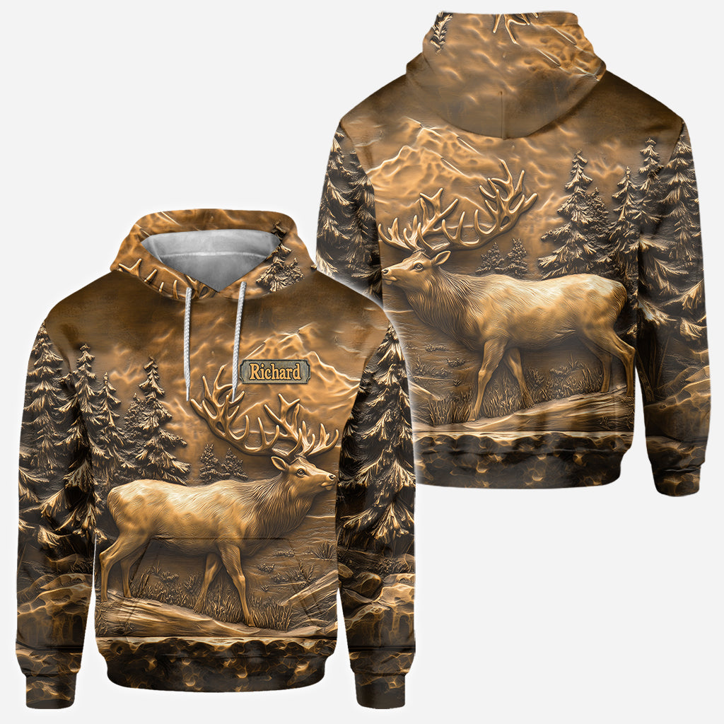 T-shirt de chasse personnalisé « Chasse au cerf »