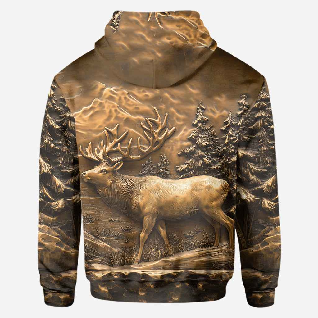 T-shirt de chasse personnalisé « Chasse au cerf »