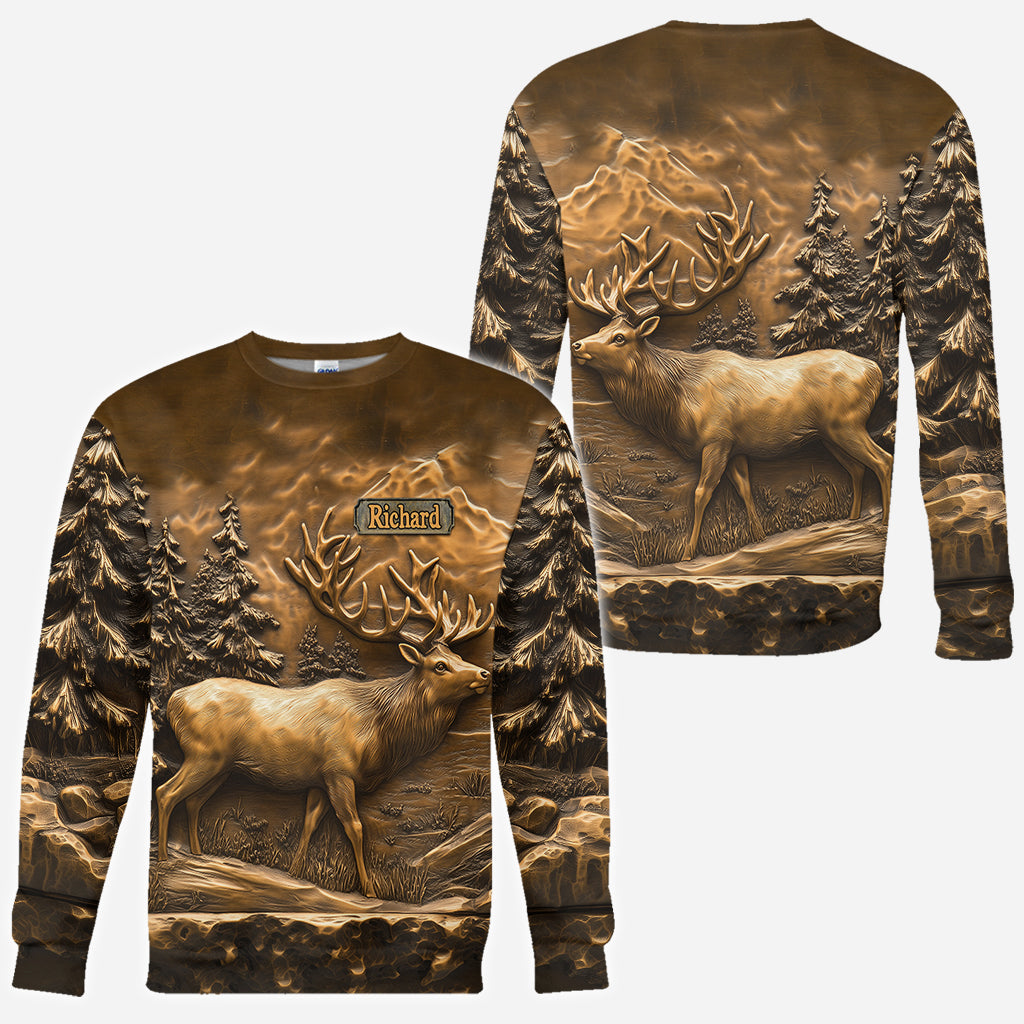 T-shirt de chasse personnalisé « Chasse au cerf »