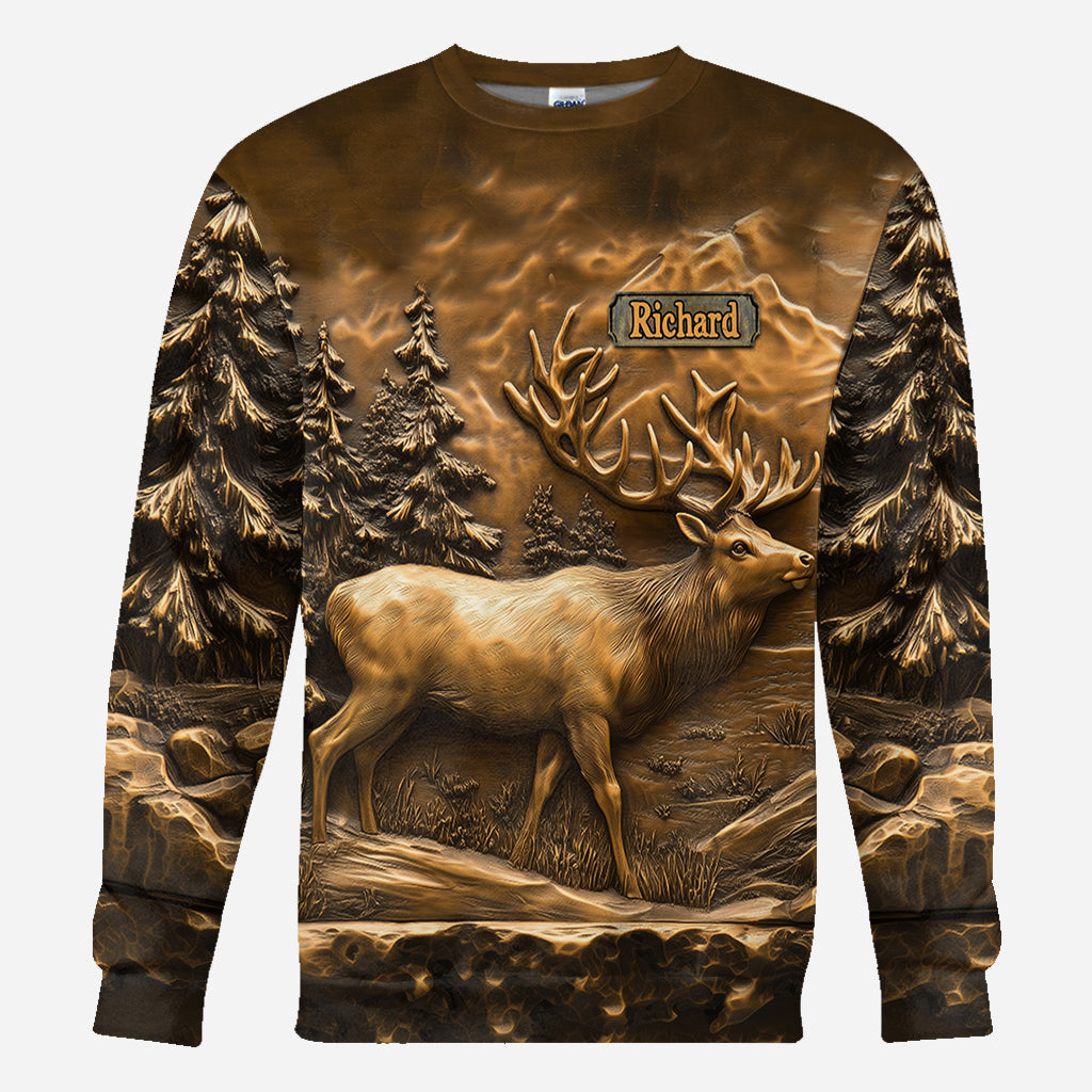 T-shirt de chasse personnalisé « Chasse au cerf »