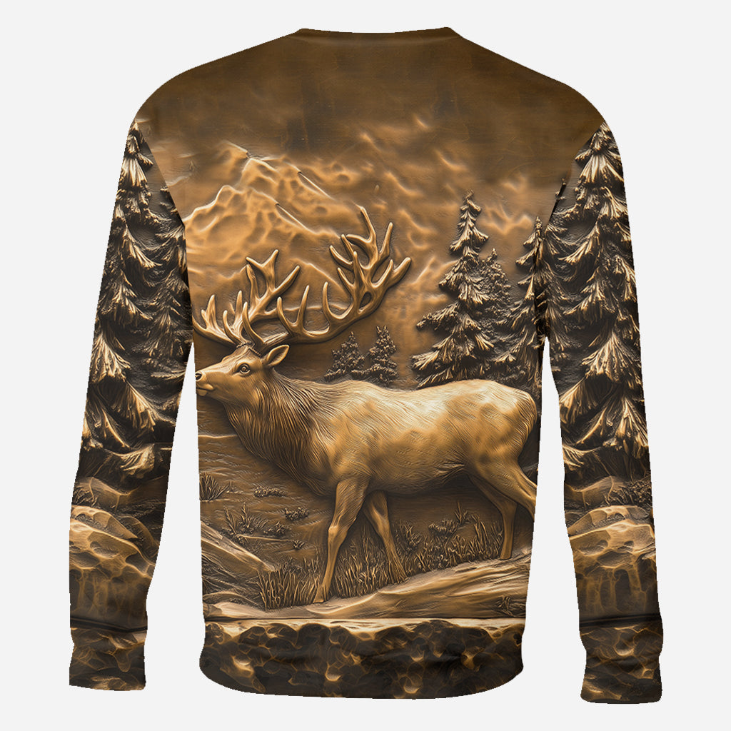 T-shirt de chasse personnalisé « Chasse au cerf »