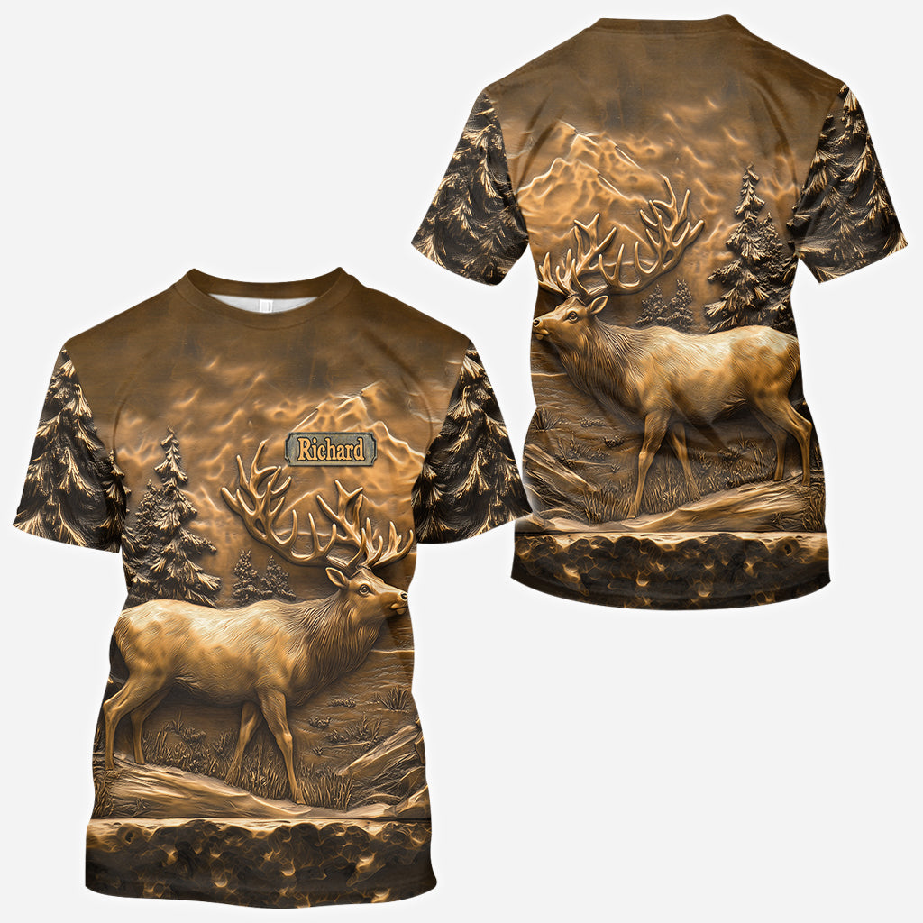 T-shirt de chasse personnalisé « Chasse au cerf »