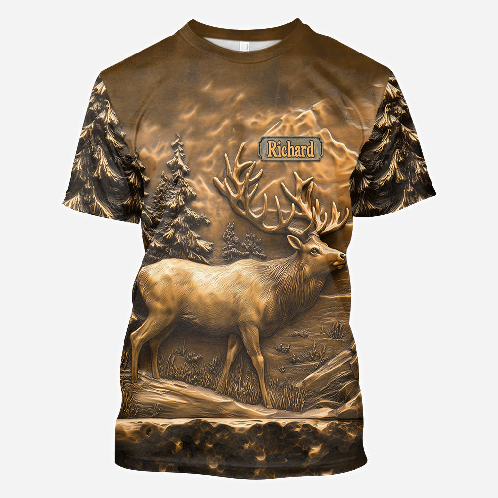 T-shirt de chasse personnalisé « Chasse au cerf »
