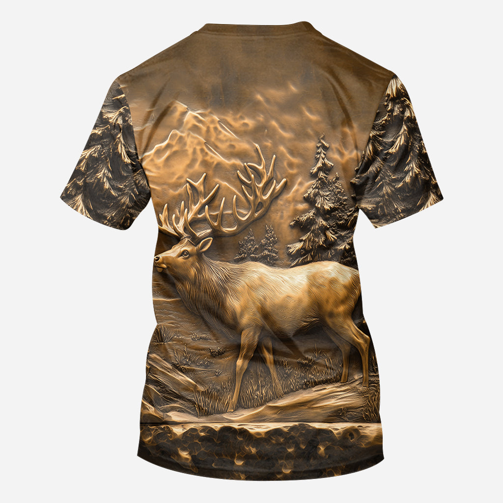T-shirt de chasse personnalisé « Chasse au cerf »