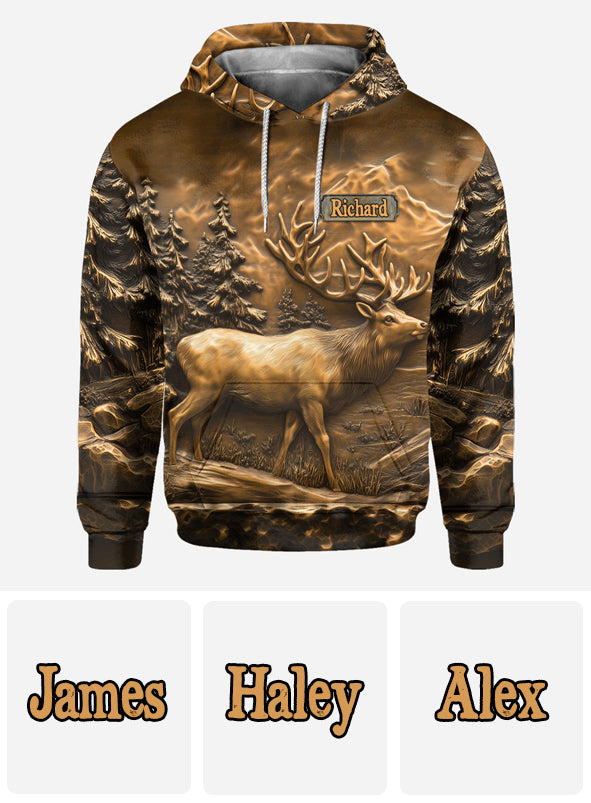 T-shirt de chasse personnalisé « Chasse au cerf »