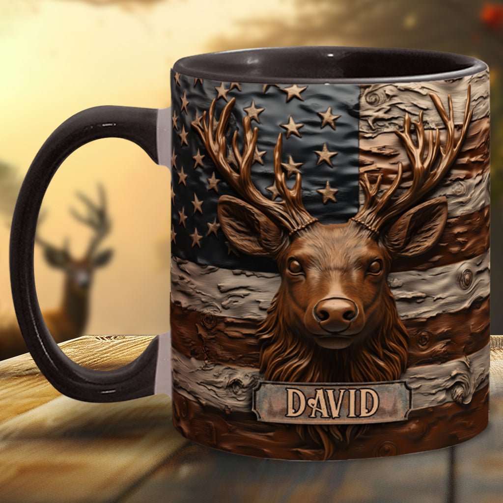 Hirschjagd - Personalisierte Tasse mit Jagdmotiv