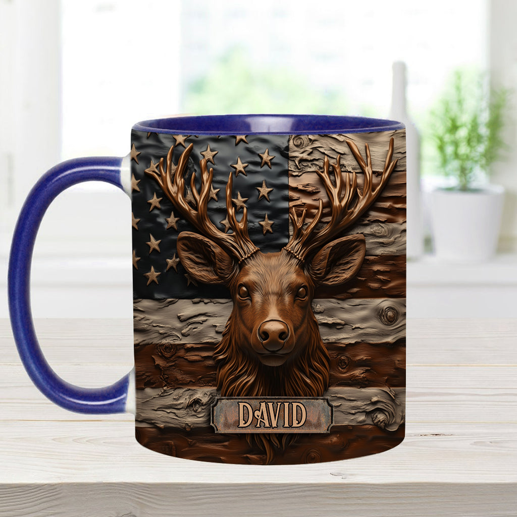 Hirschjagd - Personalisierte Tasse mit Jagdmotiv