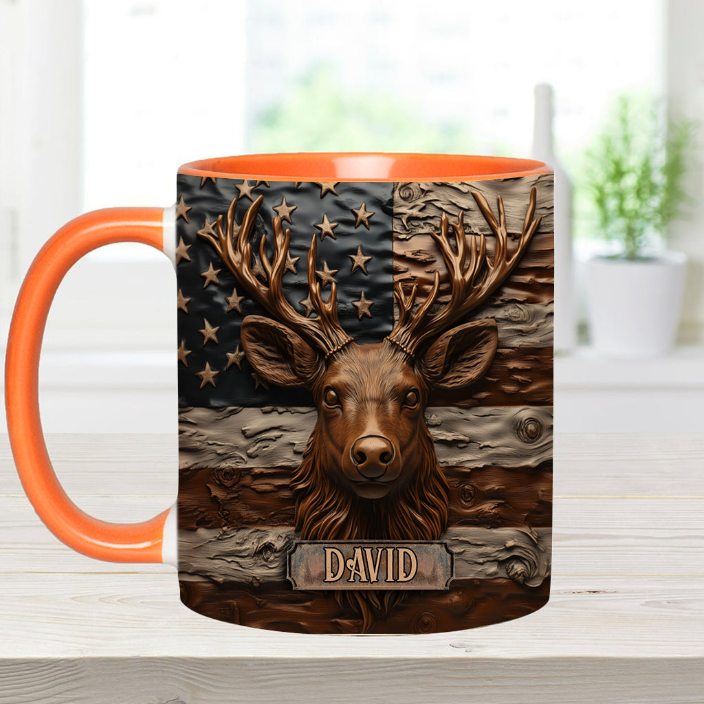 Hirschjagd - Personalisierte Tasse mit Jagdmotiv