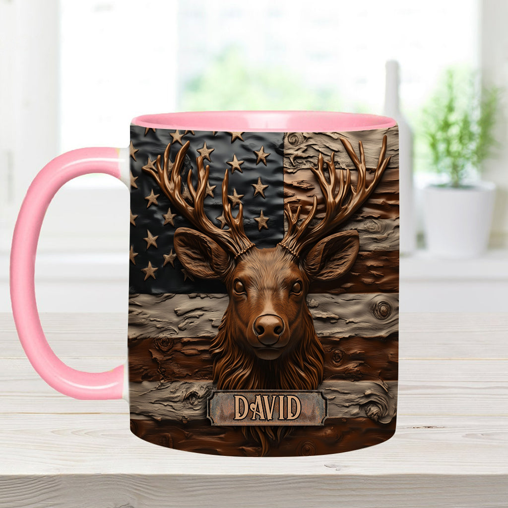 Hirschjagd - Personalisierte Tasse mit Jagdmotiv
