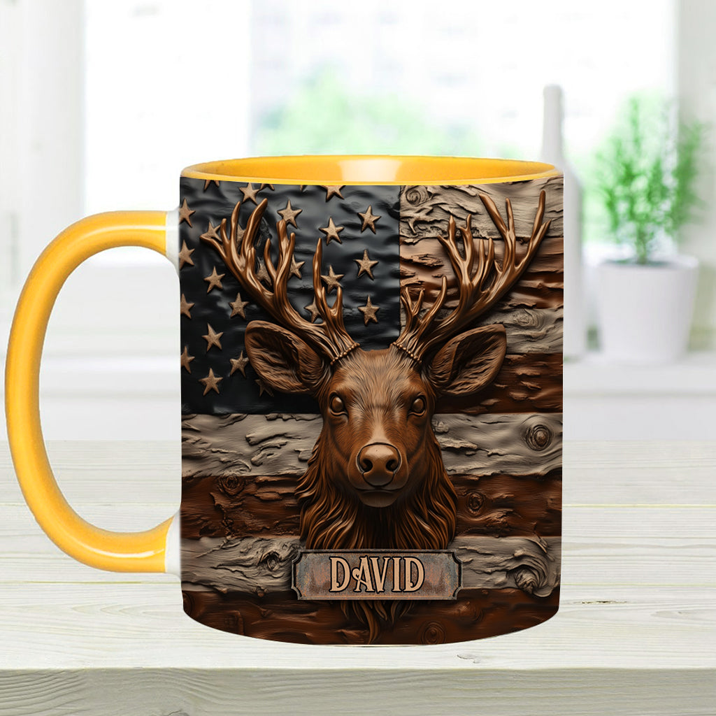 Hirschjagd - Personalisierte Tasse mit Jagdmotiv