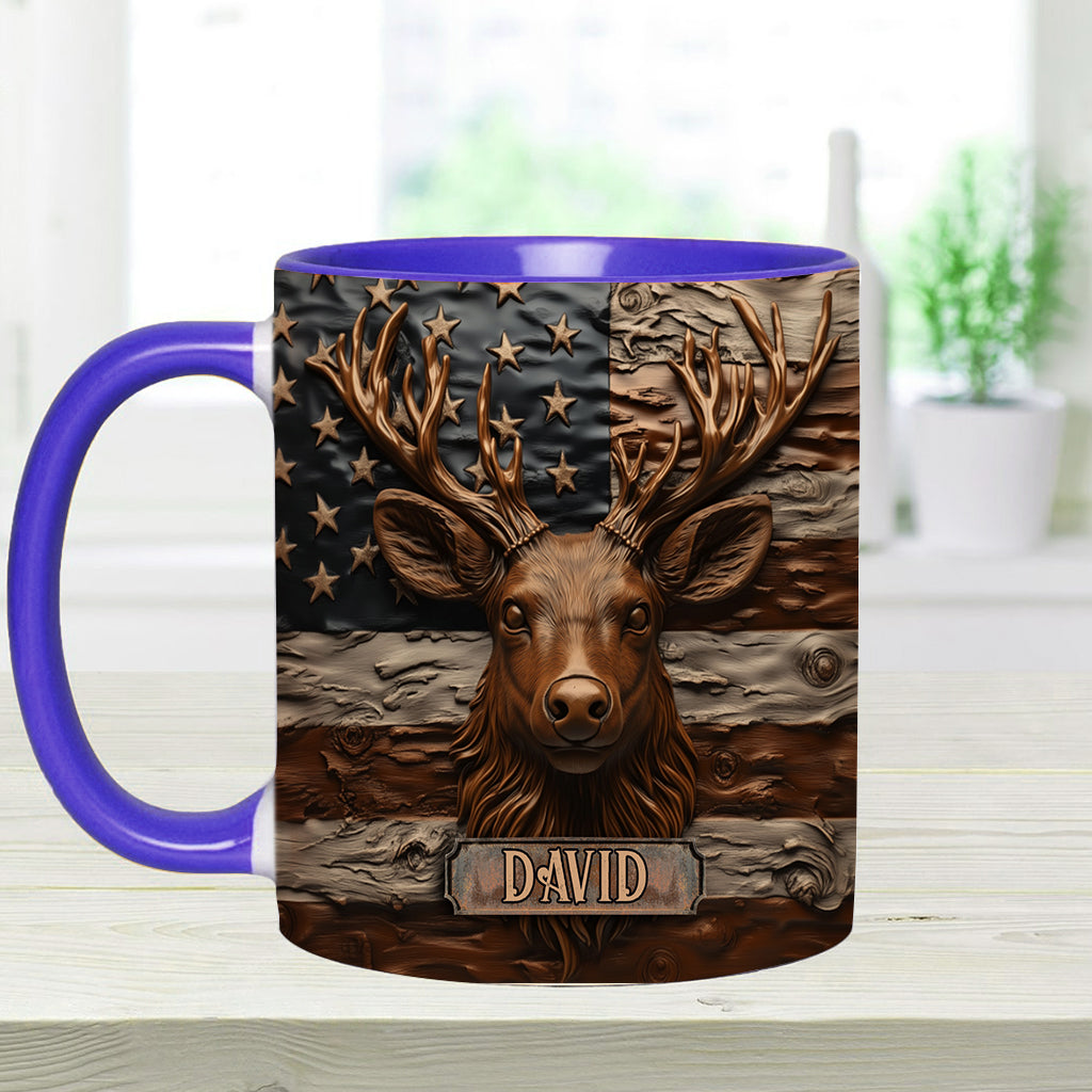 Hirschjagd - Personalisierte Tasse mit Jagdmotiv