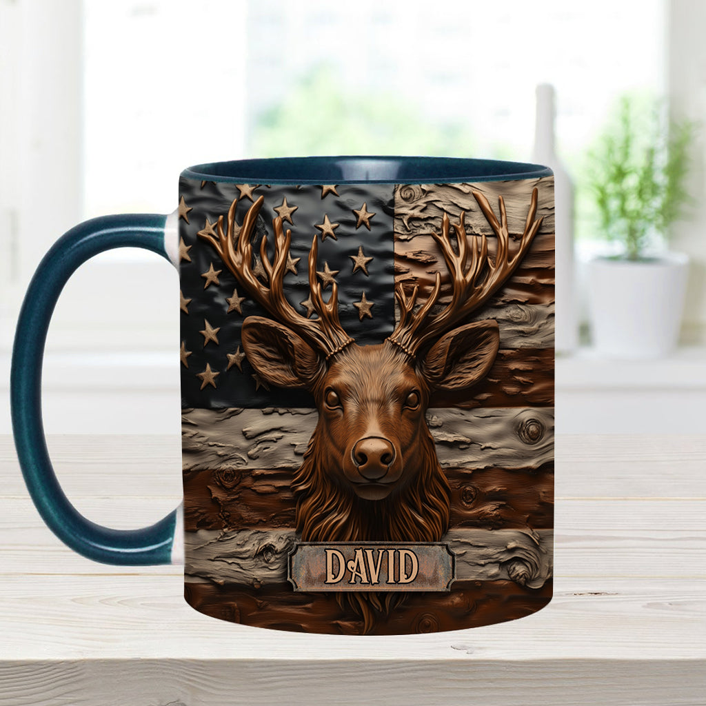 Hirschjagd - Personalisierte Tasse mit Jagdmotiv