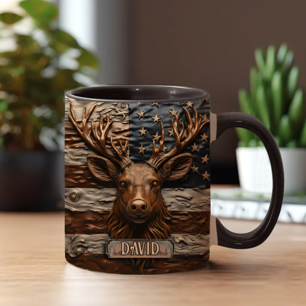 Hirschjagd - Personalisierte Tasse mit Jagdmotiv