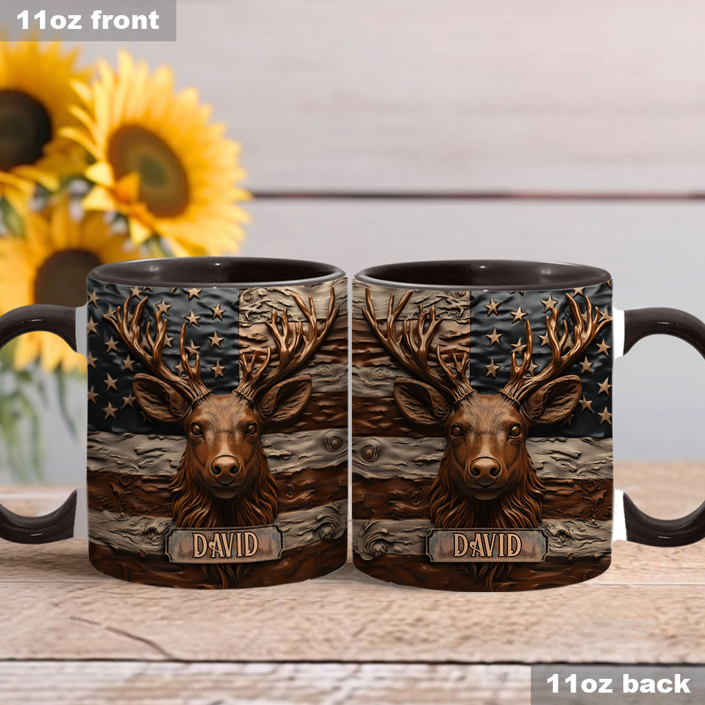 Hirschjagd - Personalisierte Tasse mit Jagdmotiv
