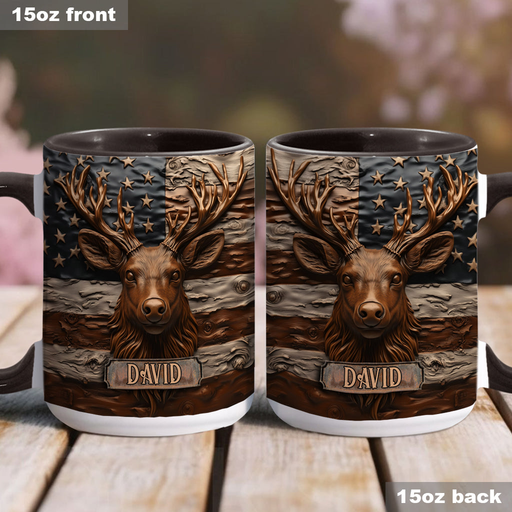 Hirschjagd - Personalisierte Tasse mit Jagdmotiv