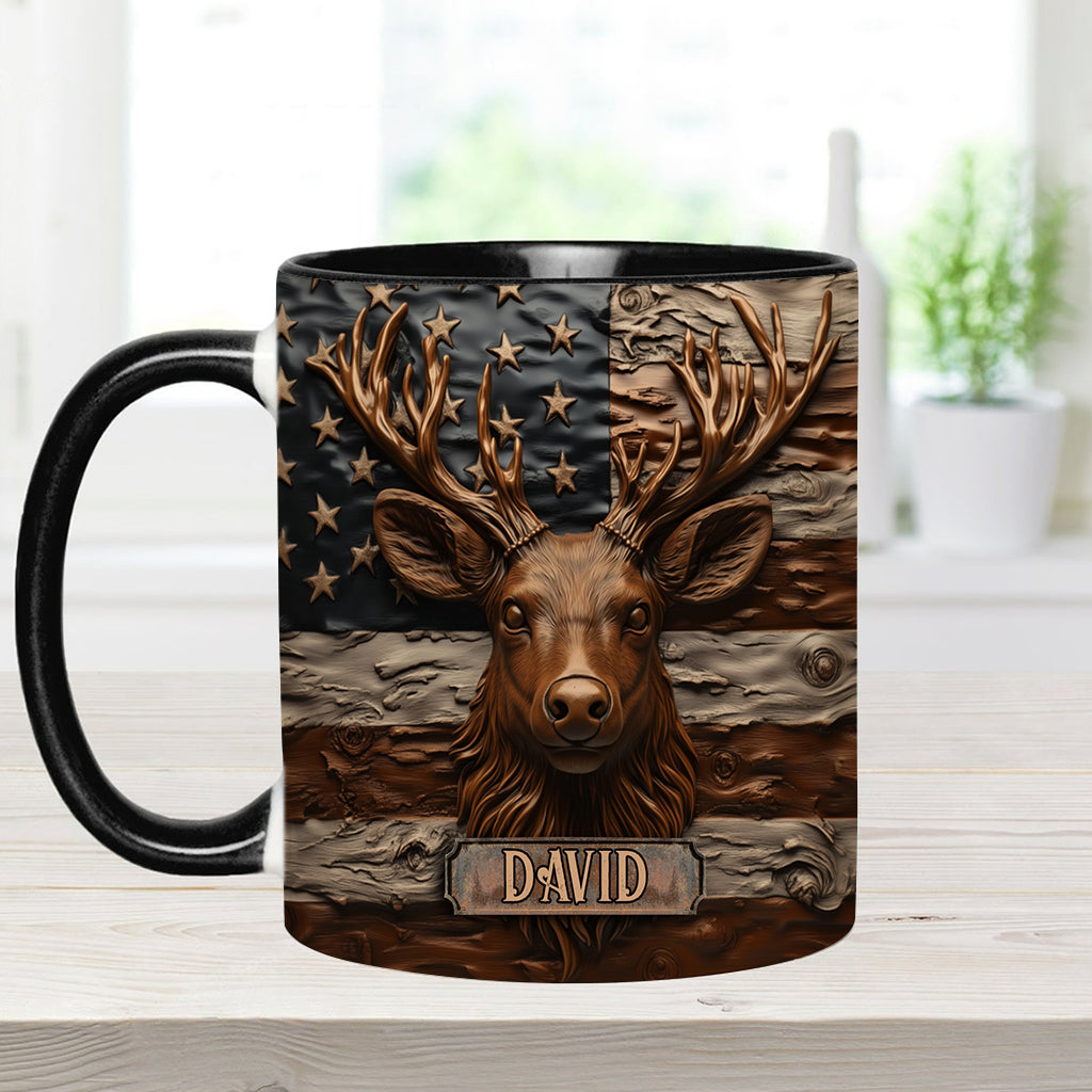 Hirschjagd - Personalisierte Tasse mit Jagdmotiv