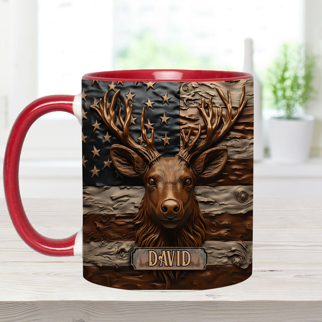 Hirschjagd - Personalisierte Tasse mit Jagdmotiv