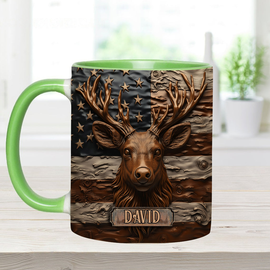 Hirschjagd - Personalisierte Tasse mit Jagdmotiv