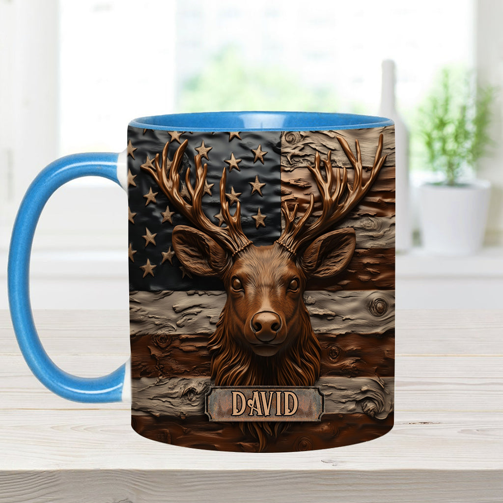 Hirschjagd - Personalisierte Tasse mit Jagdmotiv