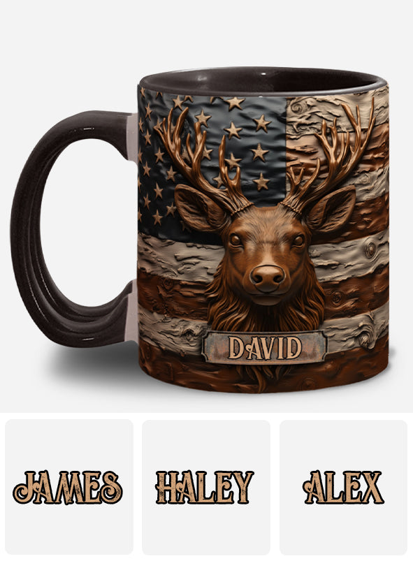 Hirschjagd - Personalisierte Tasse mit Jagdmotiv