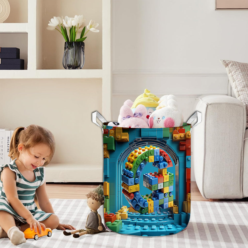 Alphabet-Buchstaben-Aufbewahrungskorb für Kinder (personalisierbar)